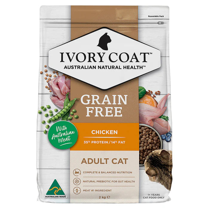 IVORY COAT Cat Adult Chicken Grain Free 4kg