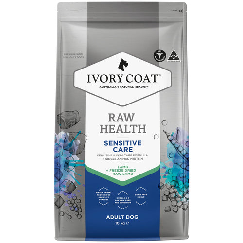 IVORY COAT Dog RAW HEALTH Sensitive Care Lamb 10kg
