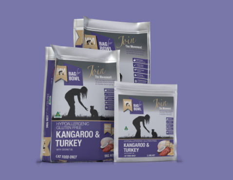 Meals For Meows Cat Kangaroo & Turkey Gluten Free PURPLE