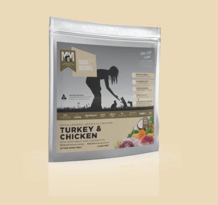 Meals For Meows Kitten Chicken & Turkey Grain Free Gluten Free 2.5Kg BEIGE