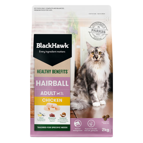 Black Hawk CAT Healthy Benefits Hairball Chicken 4kg