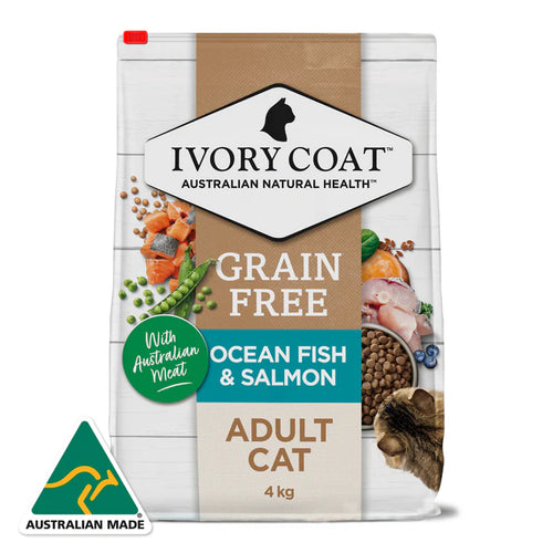 IVORY COAT Cat Adult Grain Free Ocean Fish & Salmon 4kg