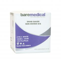 Bare Medical Gauze Swab 10 x 10cm (100 per pack)