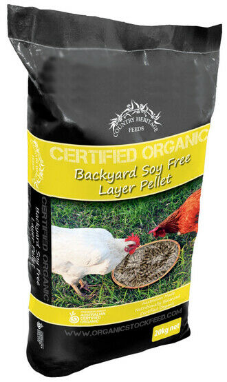 CHF Organic Backyard Layer Soy Free Pellets 20kg