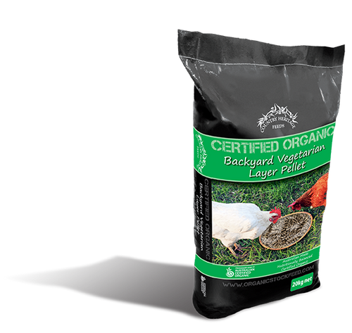CHF Organic Backyard Layer Vegetarian Pellets 20kg