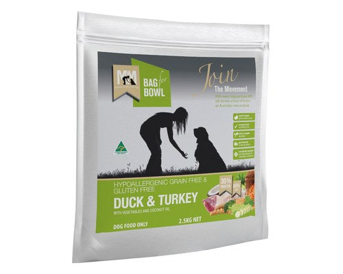 Meals For Mutts Dog Duck & Turkey Grain Free Gluten Free GREEN