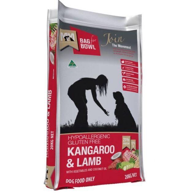 OH - Meals For Mutts Dog Kangaroo & Lamb Gluten Free 20Kg RED